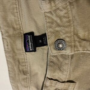 Patagonia Tan Corduroy Pants